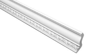 Marbet Modanatura da soffitto B-08 bianca in polistirolo EPS - Modanature a stucco con motivi decorativi, in stile tradizionale - (Confezione risparmio da 96 metri) Modanature decorative, modanature angolari, profili angolari, stucco