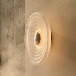 Tom Dixon Applique da parete Press Sphere, dimmerabile, Bianco / Opale, Bagno, Vetro, Design, Applique