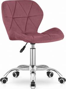 Sedia da ufficio rosa scuro AVOLA VELVET