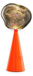 Tom Dixon lampada LED da tavolo ricaricabile Melt fluoro/rosso Altezza 29 cm Melt, dimmerabile, Rosso, Soggiorno / Sala da pranzo, Plastica, Design