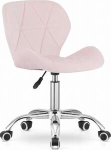 Sedia da ufficio rosa AVOLA VELVET