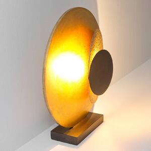 Holländer Lampada da tavolo LED La Bocca, H 43 cm giallo-oro