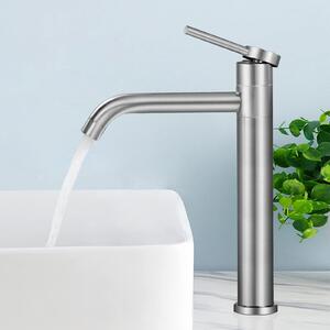 Rubinetto alto per lavabo, miscelatore per lavabo da appoggio, con rotazione a 360°