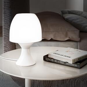 Lampada da tavolo con lampadina inclusa LED stile pop bianco freddo Guacamole bianco