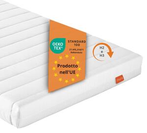 Materasso ergonomico a 7 zone in schiuma fredda, 120 x 200 cm, H2 & H3, 11 cm, livello di rigidità duo, materasso reversibile, sleepling PureComfort