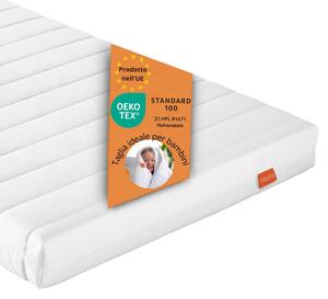 Materasso ergonomico in schiuma fredda, 70 x 140 cm, H2, 10 cm, materasso per bambini, materasso reversibile, sleepling PureComfort