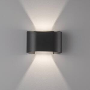 FISCHER & HONSEL Applique LED Wall, 2 luci, rotonda, nero