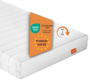 Materasso ergonomico a 7 zone in schiuma fredda, 90 x 200 cm, H2 & H3, 13 cm, livello di rigidità duo, materasso reversibile, sleepling PureComfort