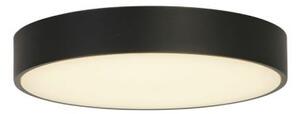 Palma led flush, policarbonato nero con diffusore bianco