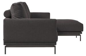 Divano Galene 4 posti con chaise longue destra grigio 314 cm