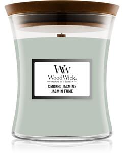 Woodwick Smoked Jasmine candela profumata con stoppino in legno 275 g