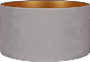 Duolla - Paralume universale VELVET E27 diametro 35 cm grigio/oro