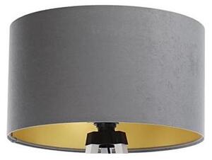 Paralume universale STANDART E27 diametro 45 cm grigio/oro