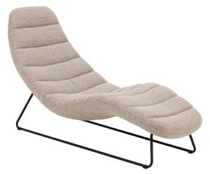 Lettino in bouclé beige Chaplin - Actona