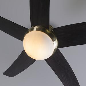 Ventilatore da soffitto dorato con telecomando - COOL