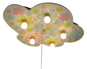 Niermann Standby Fiori colorati - plafoniera a nuvola con LED