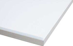 Piano cucina in laminato hpl bianco lucido L 304 x P 63 cm, spessore 3.8 cm