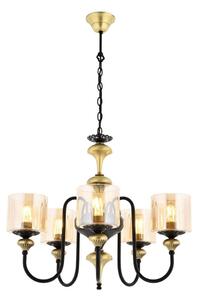 Lampadario a catena BUSAN 5xE27/40W/230V dorato