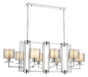 Lampadario a catena VARANA 8xE27/40W/230V cromo lucido