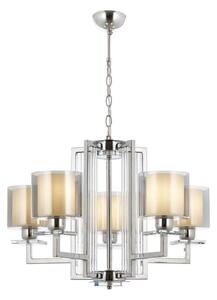 Lampadario con catena VARANA 5xE27/40W/230V cromo lucido