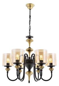 Lampadario a catena BUSAN 6xE27/40W/230V dorato