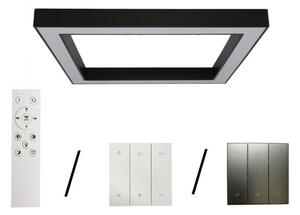 Plafoniera LED/130W/230V 3000/4000/6500K 100x100 cm nera