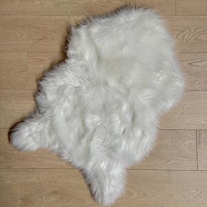 Tappeto Peloso Eskimo Pelo Lungo 60x90 cm (3 Colori) Daunex Bianco