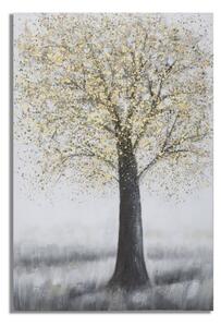 Dipinto su Tela Tree Simple 80x3,8x120 cm in Legno di Pino e Canvas Multicolor