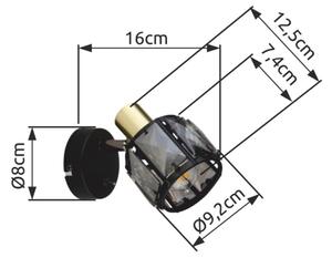 Globo 54357-1B - Faretto da parete INDIANA 1xE14/40W/230V