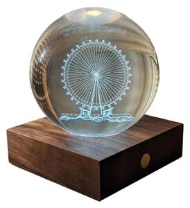 AMBER CRYSTAL LIGHT 3D LASER FERRIS WHEEL GINGKO