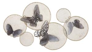 Pannello Butterfly Dark 66x5x38 cm in Ferro Multicolor