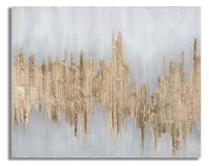 Dipinto su Tela Oroage 100x2,8x80 cm in Legno di Pino e Canvas Multicolor