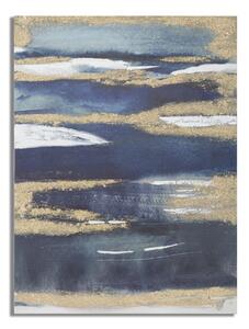 Dipinto su Tela Dark Blue 60x2,7x80 cm in Legno di Pino e Canvas Multicolor