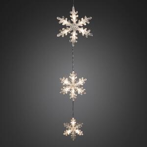 Konstsmide Christmas Ghirlanda luminosa LED a fiocchi di neve