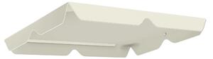 Outsunny Tetto di Ricambio per Dondolo 3 Posti Impermeabile in Tessuto Oxford Bianco Crema, 210x145 cm