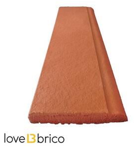 Battiscopa in cotto trattato 8x30 cm Cotto Furnò Rosato Natura Kwikdry
