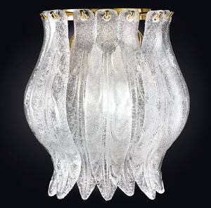 Patrizia Volpato Applique Petali con vetro di Murano 19 cm