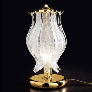 Patrizia Volpato Lampada da tavolo Petali con vetro di Murano 31 cm