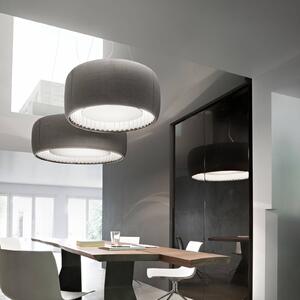 Luceplan Silenzio sospensione LED, grigio Ø 120 cm