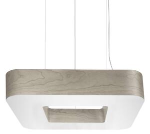 LZF LAMPS LZF Cuad LED a sospensione 0-10V dim, grigio