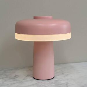 Lampada LED da tavolo ricaricabile Dyberg Larsen Porter, rosa, altezza 16