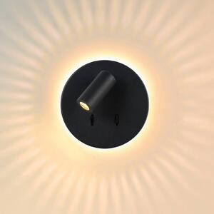 Lucide Applique LED Bentjer 2 luci nero