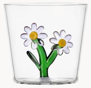 Bicchiere fatto a mano in vetro borosilicato Botanica
