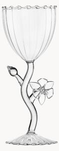 Bicchiere da vino fatto a mano in vetro borosilicato Botanica