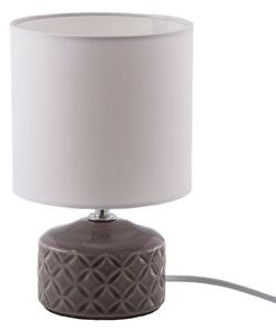 NOWA GmbH Lampada da tavolo Jon con base ceramica, grigio