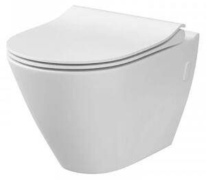 WC Sospeso Cersanit CITY OVAL Con sportello a chiusura morbida 360x434mm Bianco