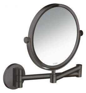 Specchio Per Rasatura Senza Luce Axor Universal Circular 223x257mm Nero Cromato Spazzolato