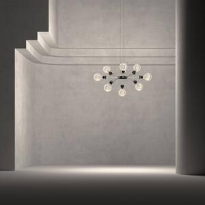 Lumina Matrix Otto lampada sospensione 8 luci nero