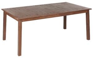 Tavolo da pranzo da giardino in legno scuro di acacia 180 - 240 x 100 cm allungabile 8 posti rettangolare Beliani