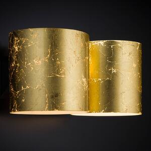 Metallux Applique 2 luci Brick con oro in foglia